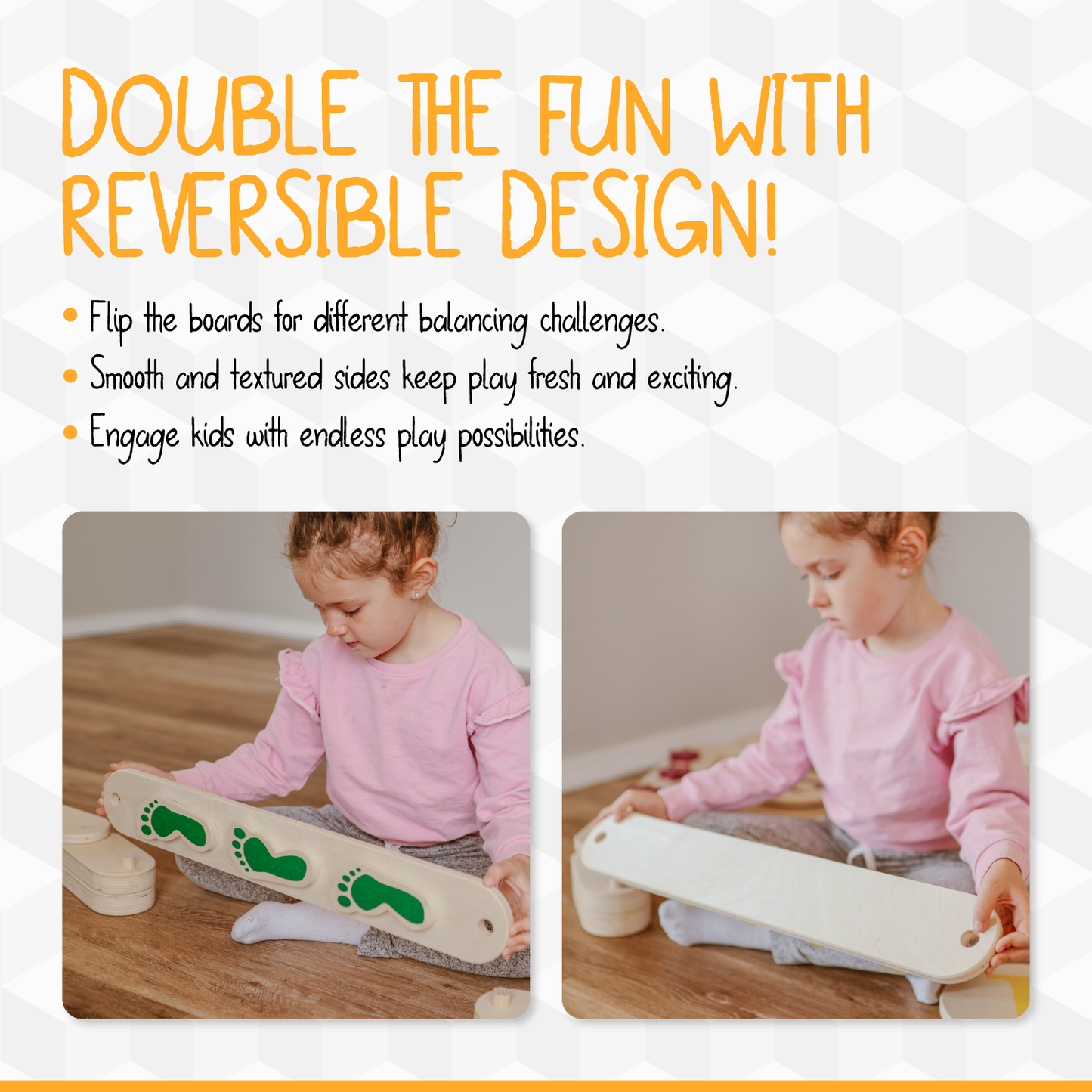 Stackable Wooden Balance Beam Obstacle Course