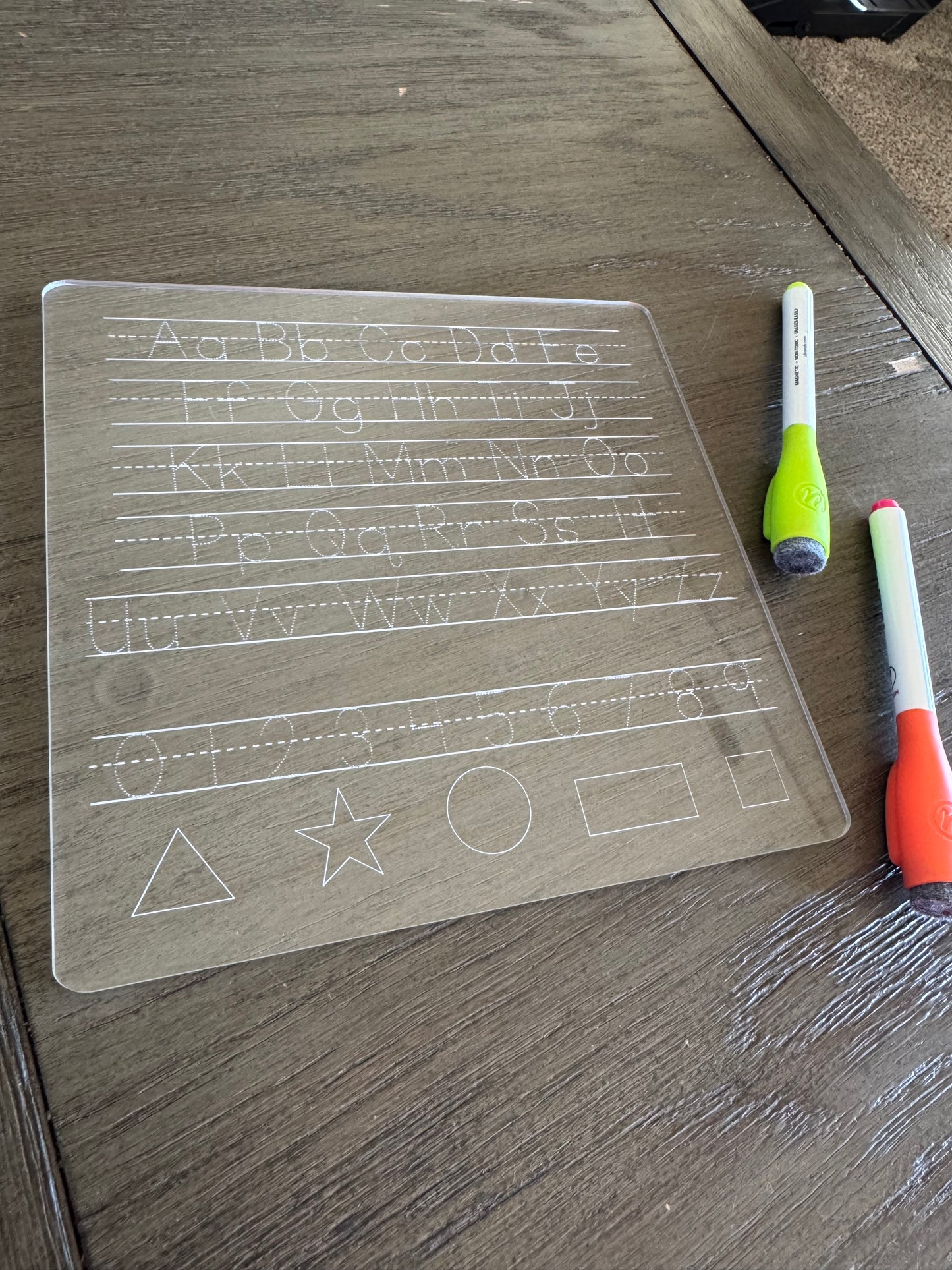 Acrylic Tracing Boards ABC & 123
