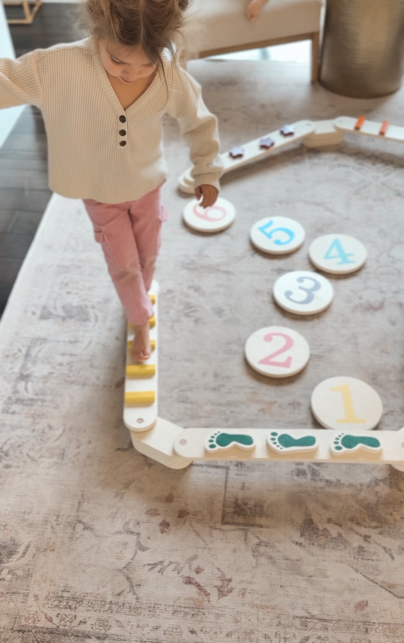 Stackable Wooden Balance Beam Obstacle Course